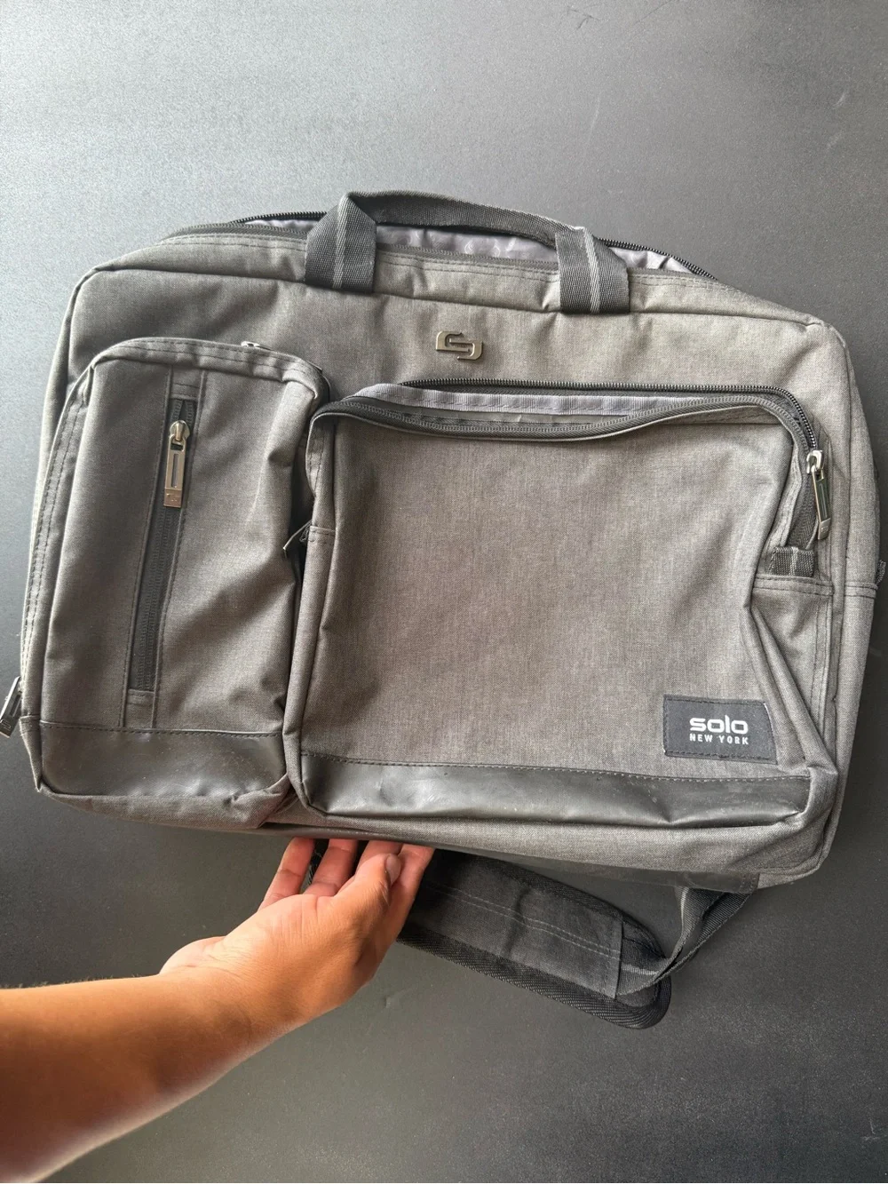 Grey Men's Laptop Briefcase